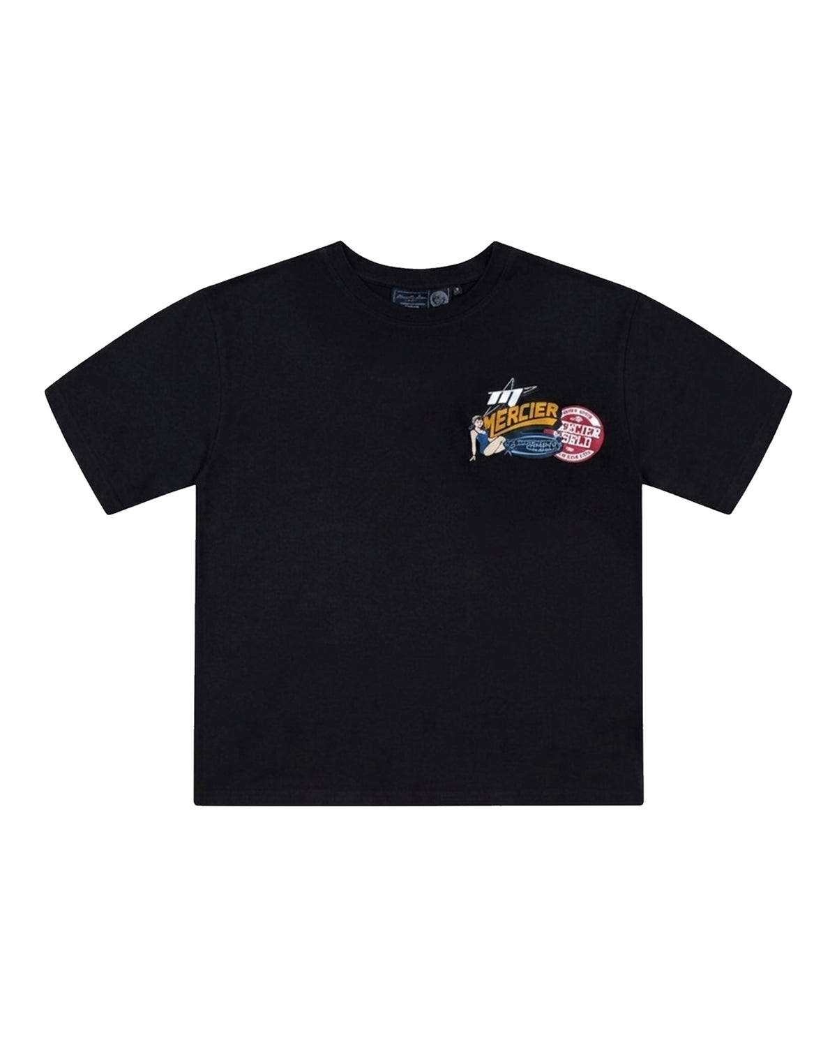 Pin Up Badge T-Shirt Black, image 1