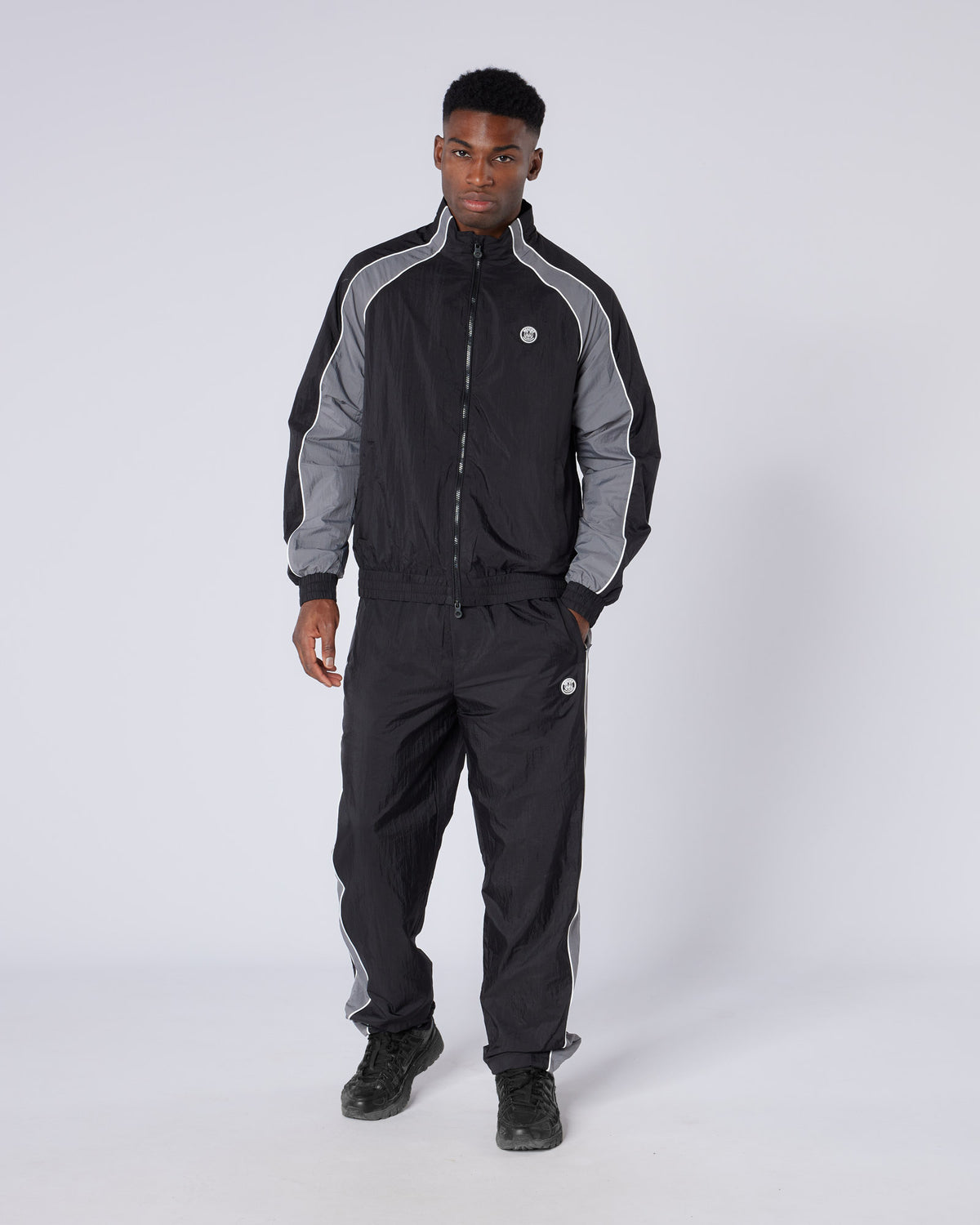 Homerun Track Pants Black Grey, image 1