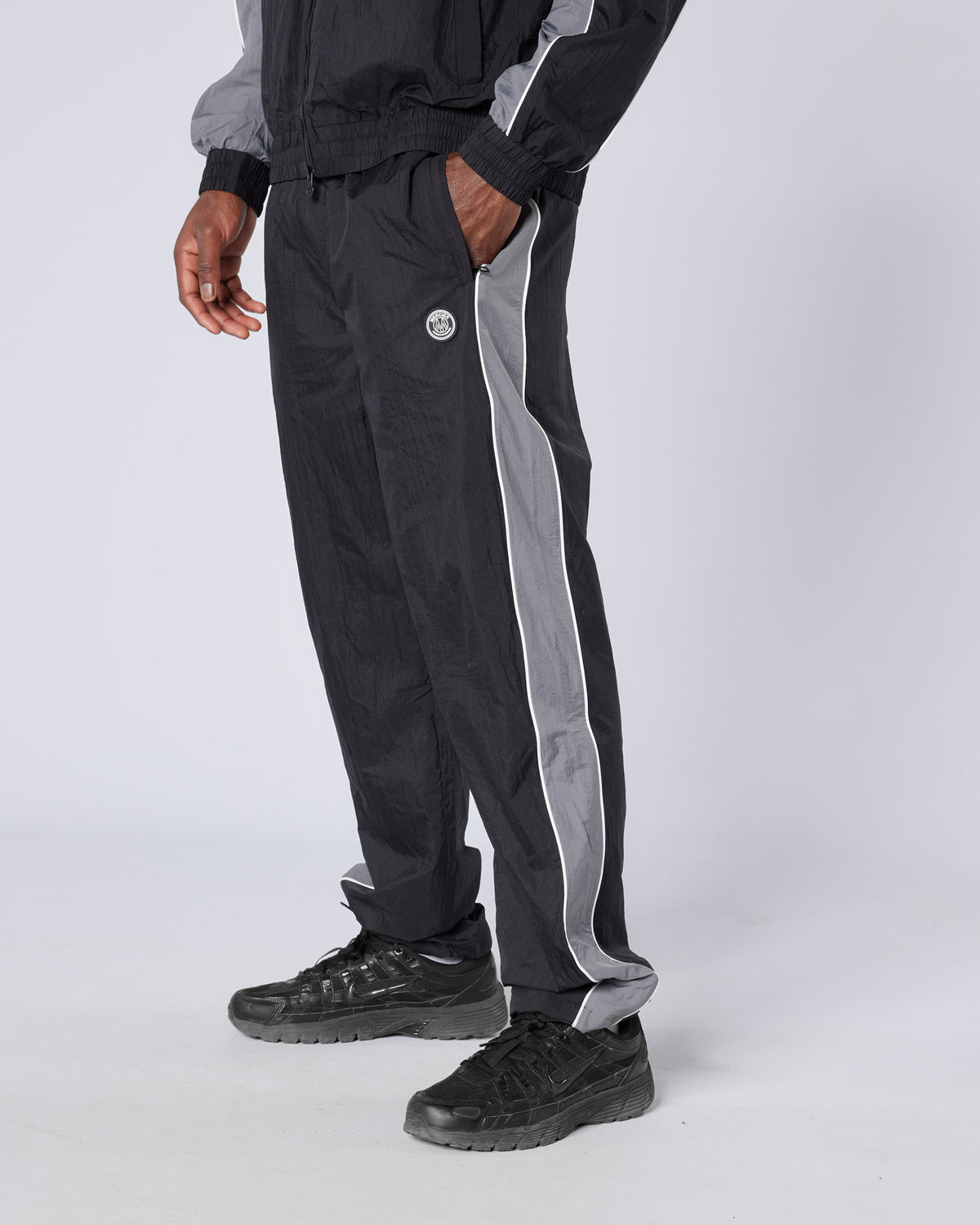 Homerun Track Pants Black Grey, image 2