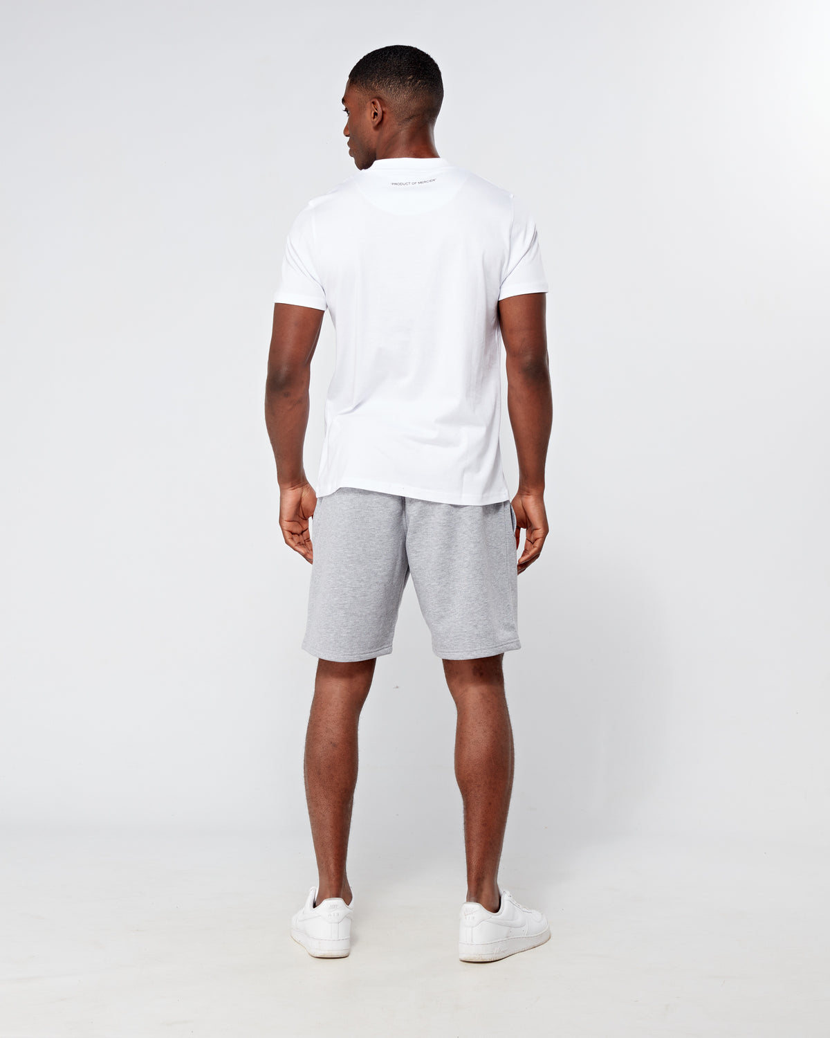 OG Mercier Badge Shorts Grey Marl, image 3