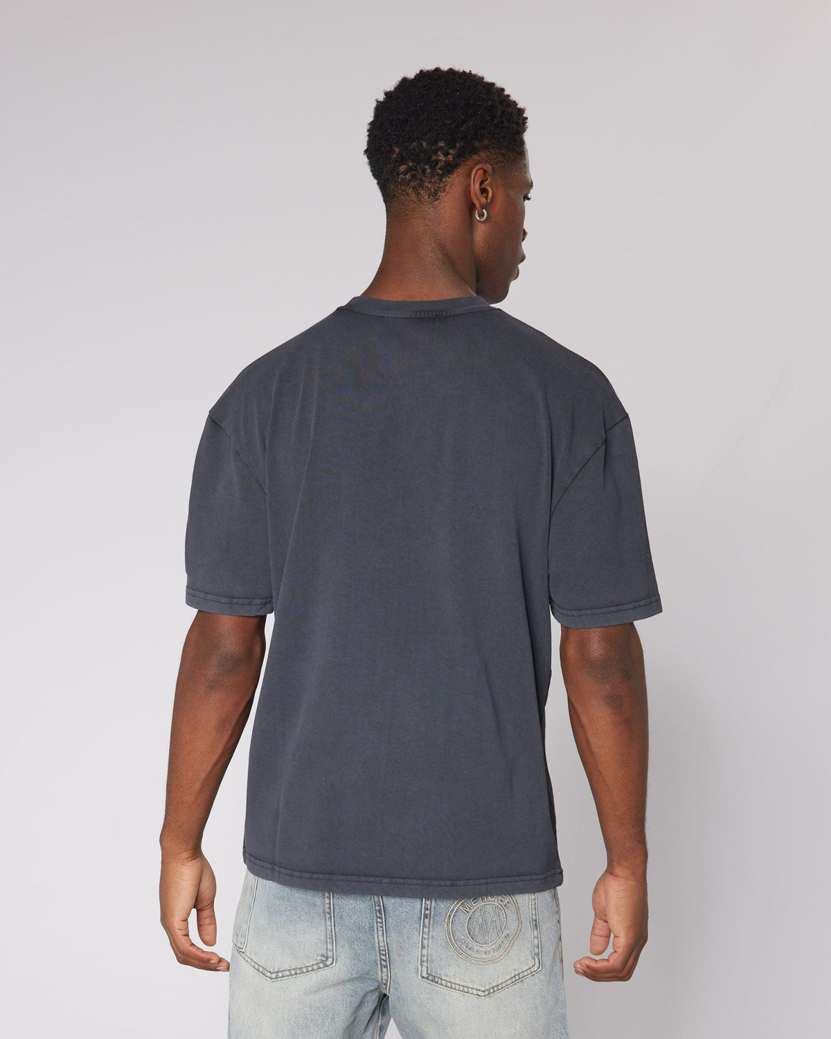 Relaxed Washed Blank Tshirt Black, image 4