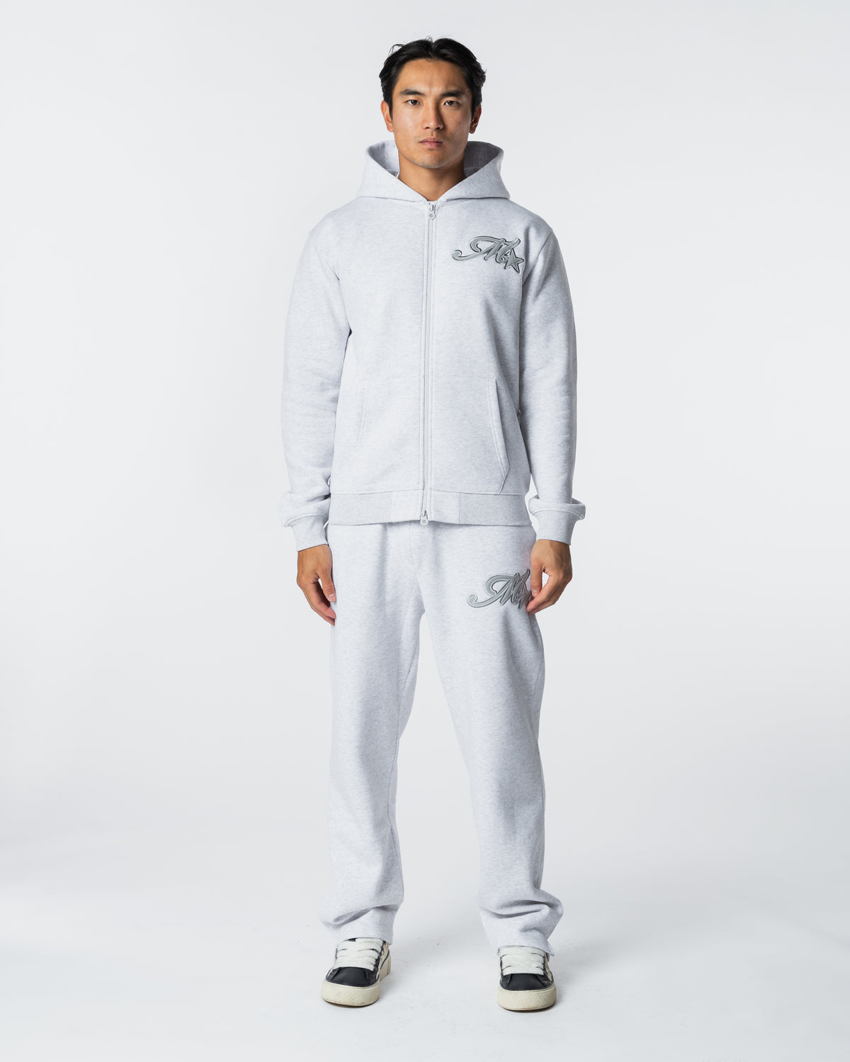 Runway Open Hem Jogger Grey Marl, image 1
