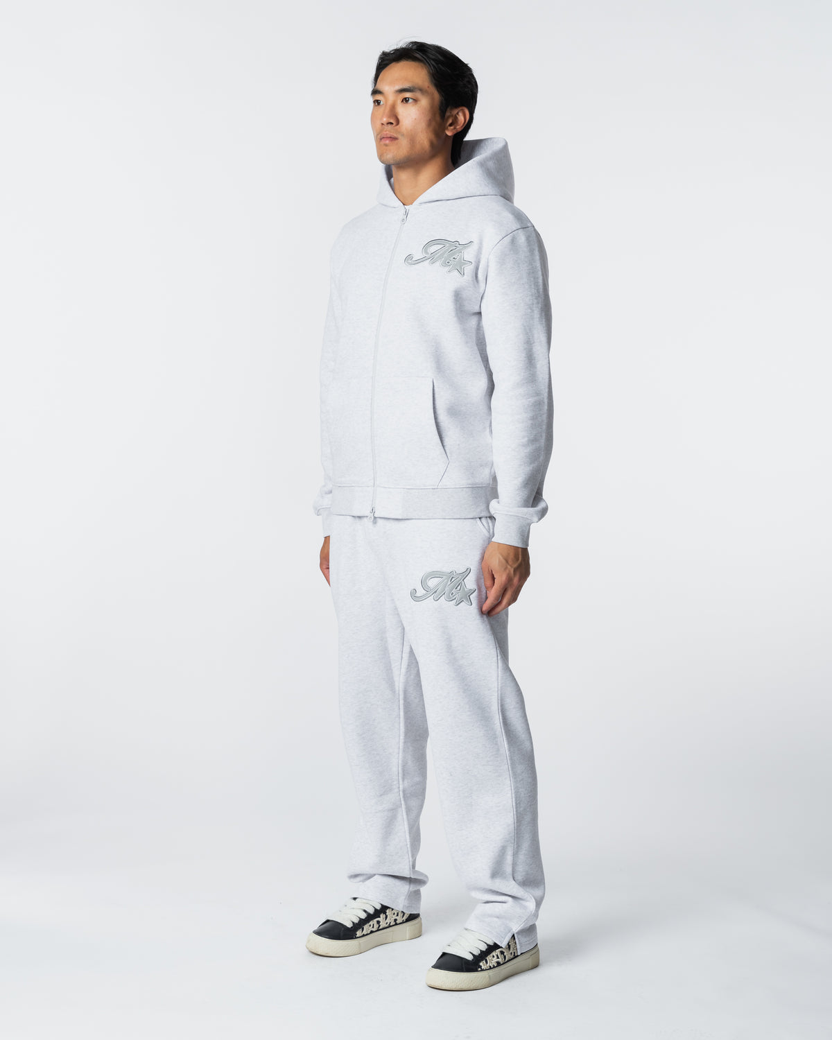 Runway Open Hem Jogger Grey Marl, image 4