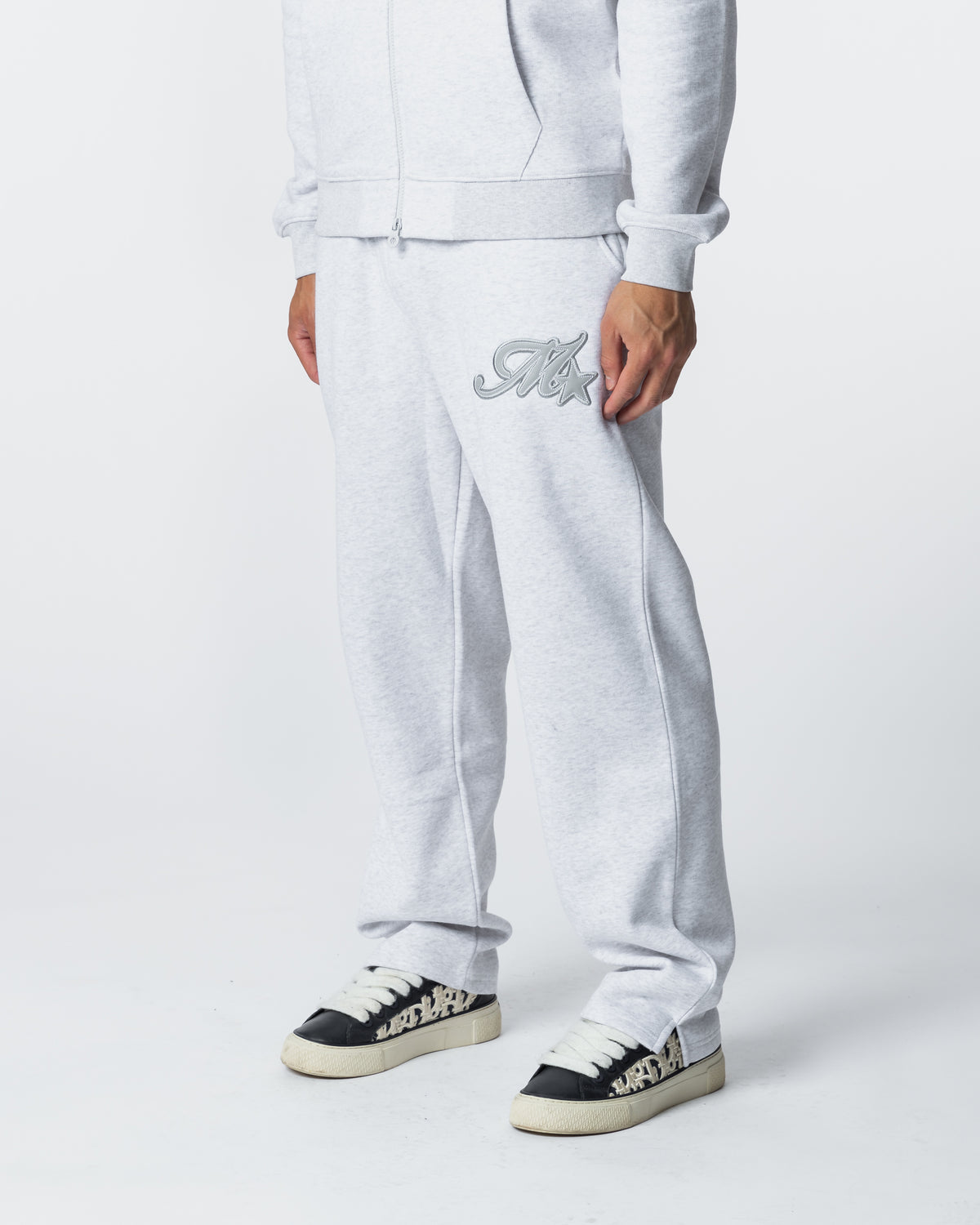 Runway Open Hem Jogger Grey Marl, image 3