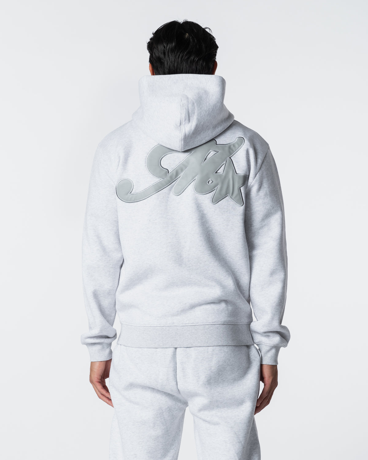 Runway Full Zip Hoodie Grey Marl, image 6