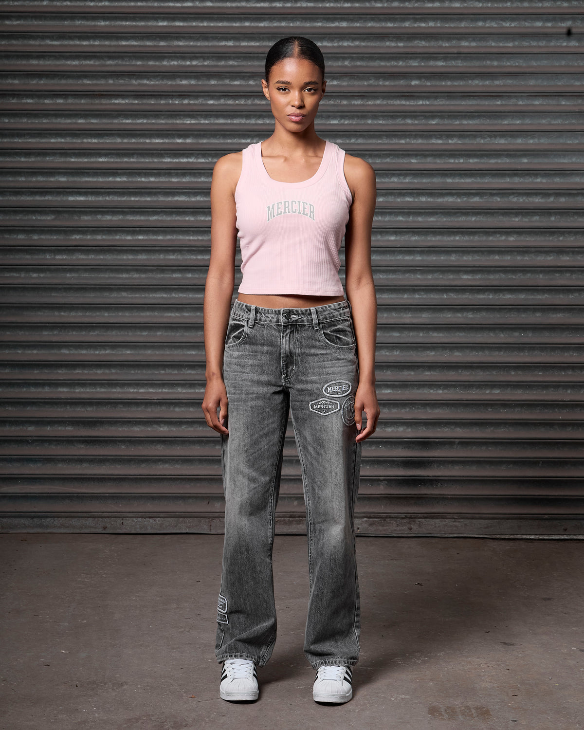 Women's Ribbed Scoop Vest Pink, image 3