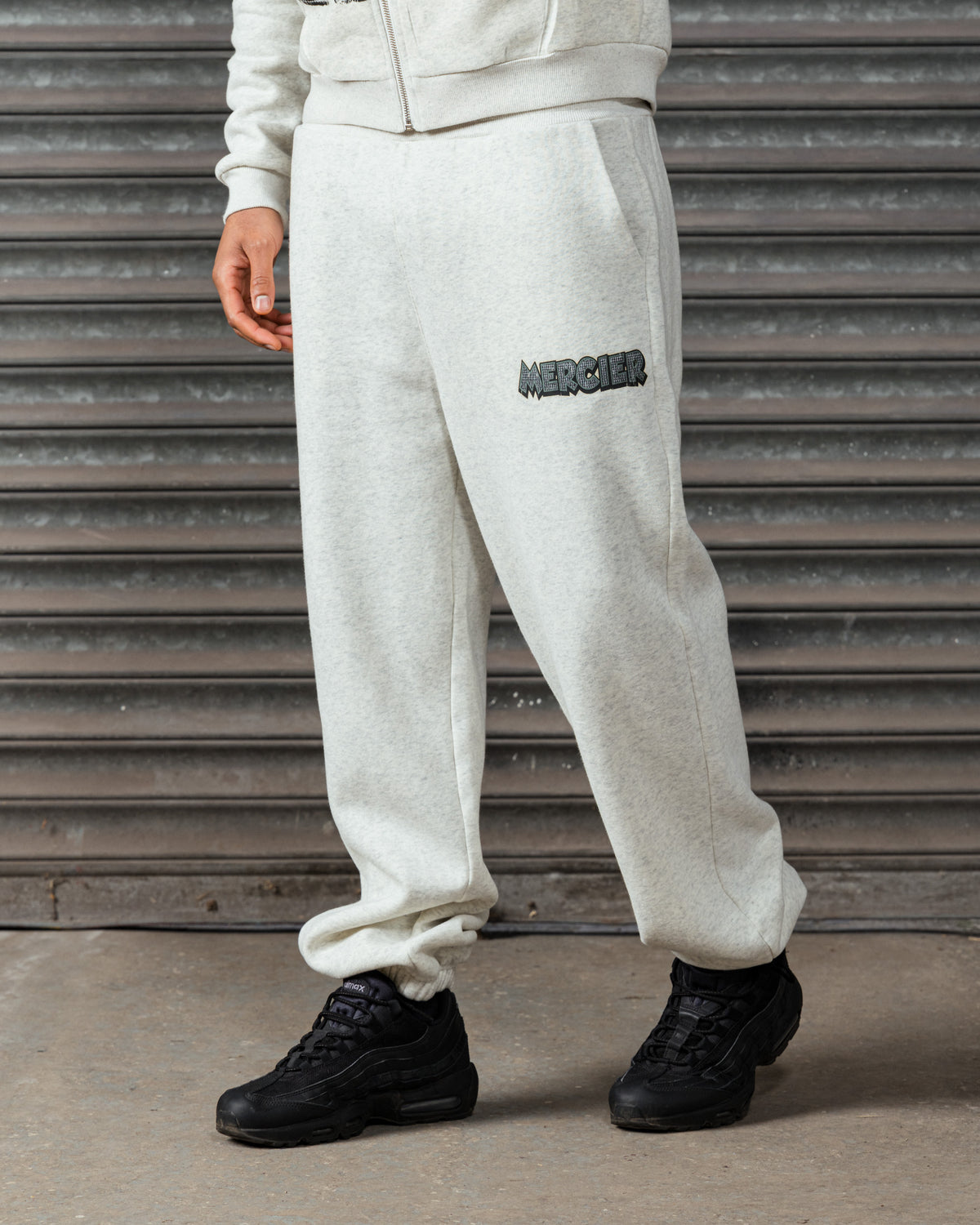 Diamante Ballers Joggers Grey Marl, image 3