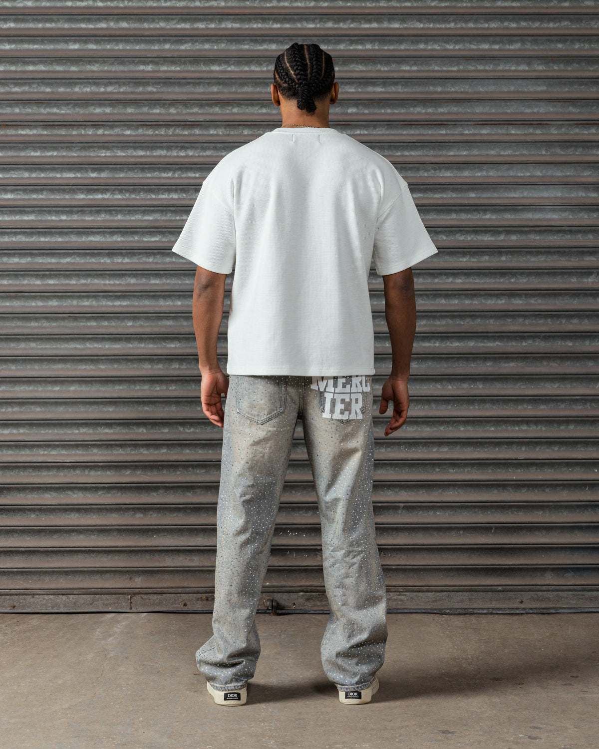 Mercier Eagle Waffle Tshirt White, image 4