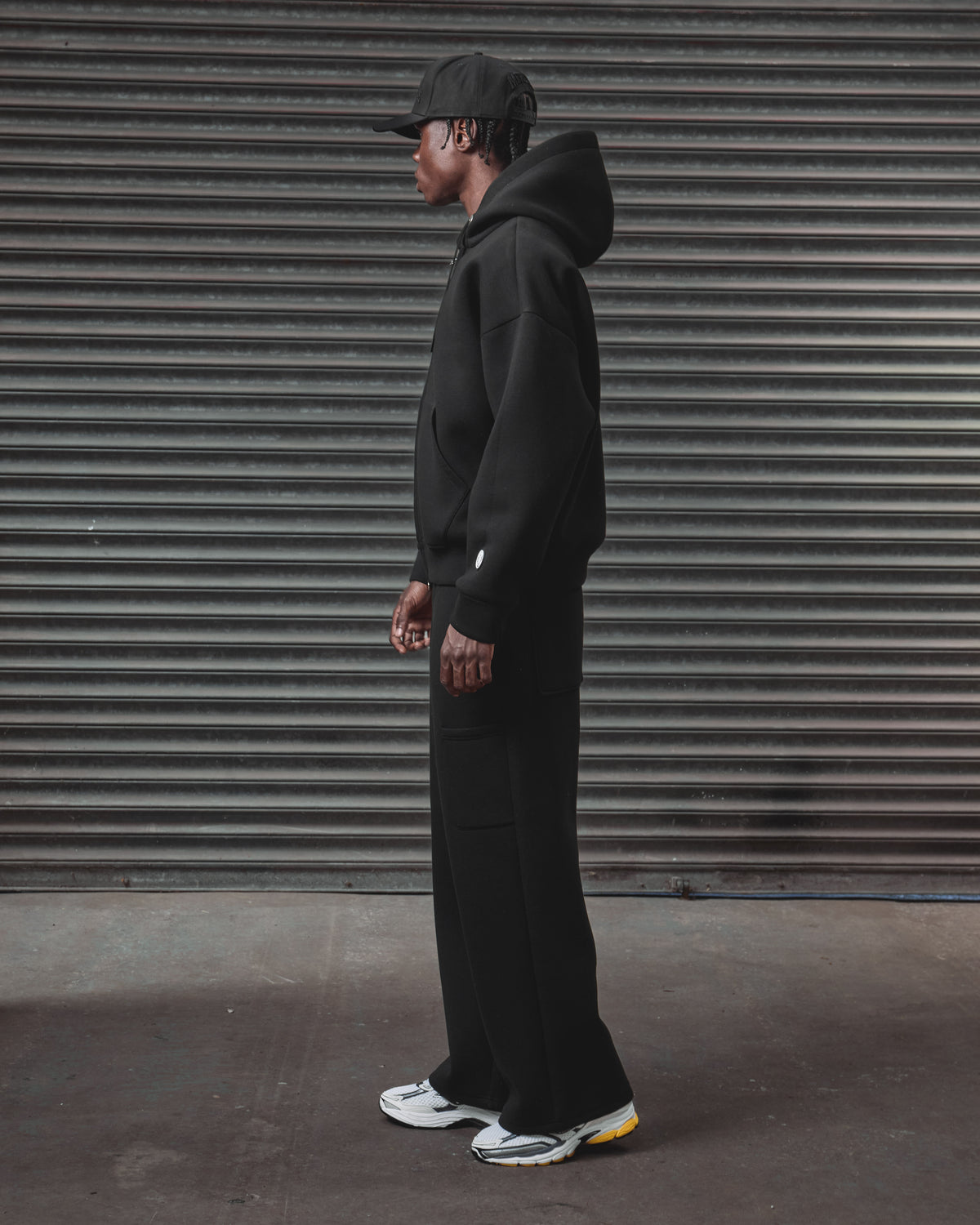 Scuba zip hoodie Black, image 3