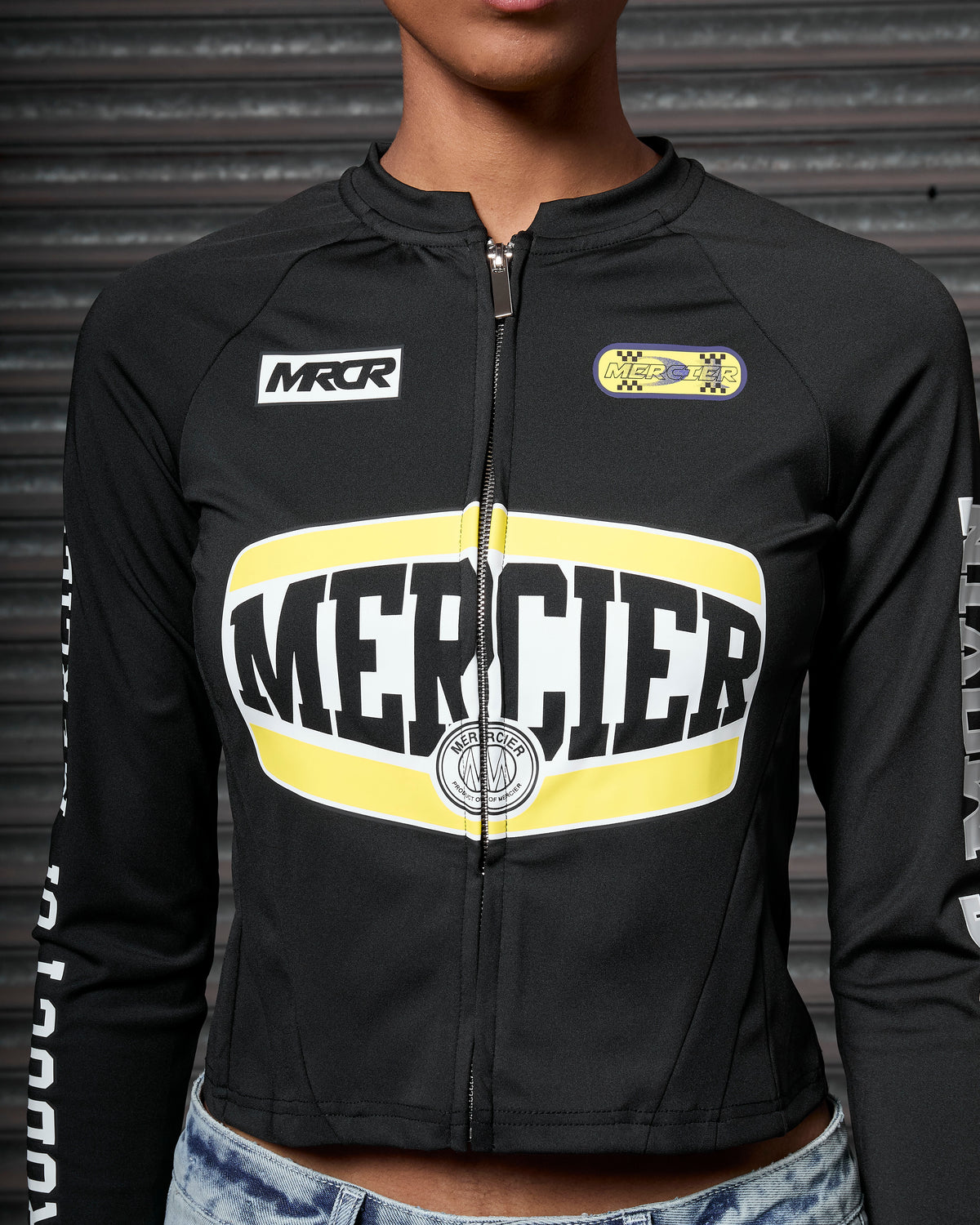 Women's Zip Racer Top Black, image 3