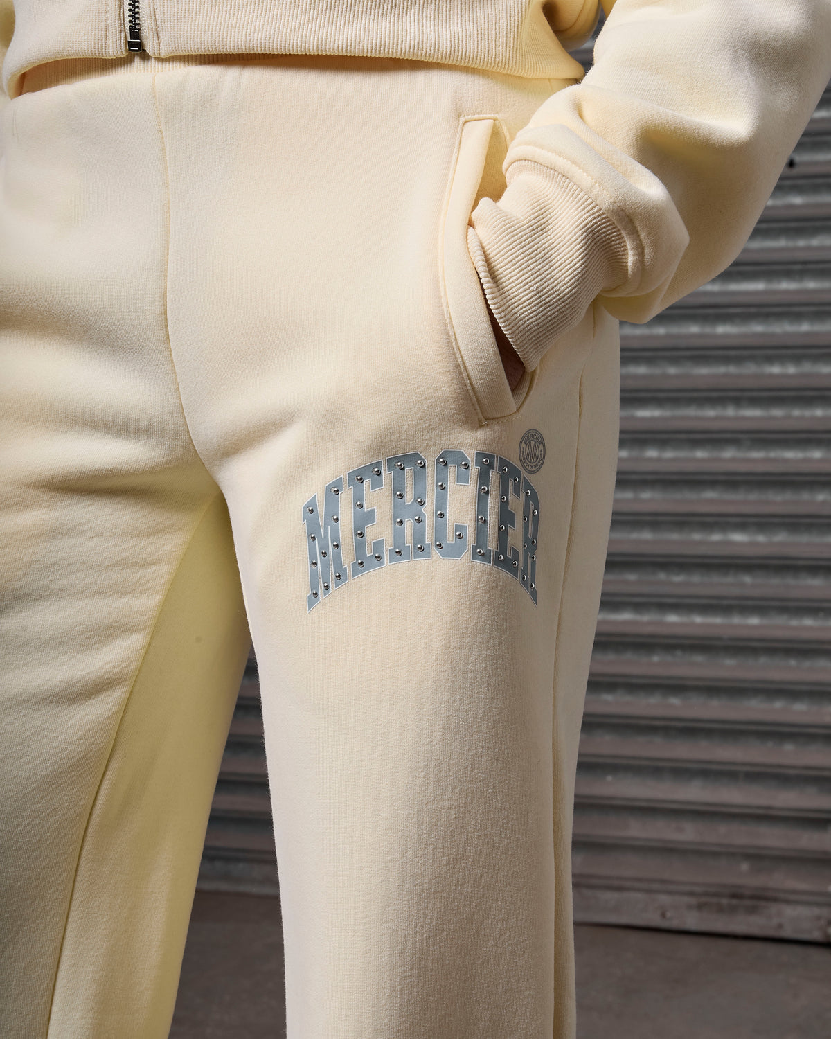 Women's Studded Jogger Lemon, image 3