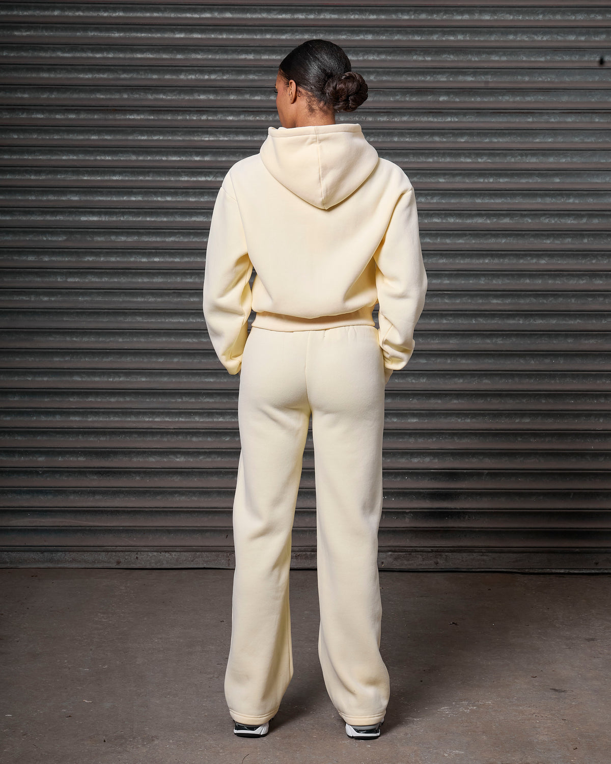 Women's Studded Zip Hoodie Lemon, image 5