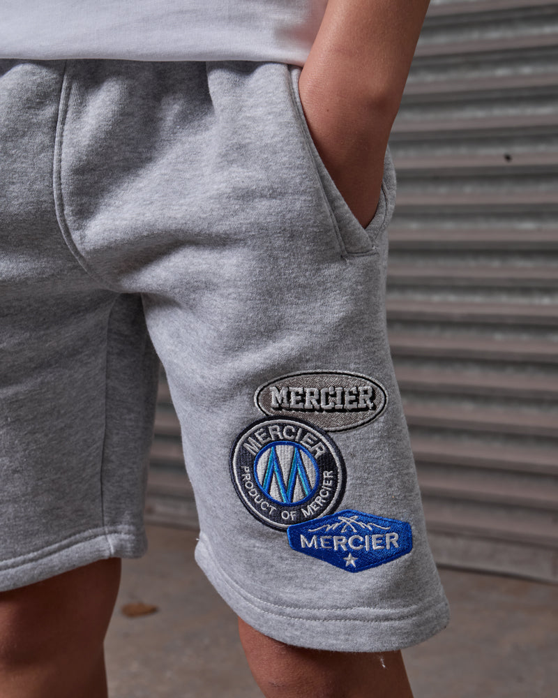 Junior OG Badge Shorts Grey Marl, image 3