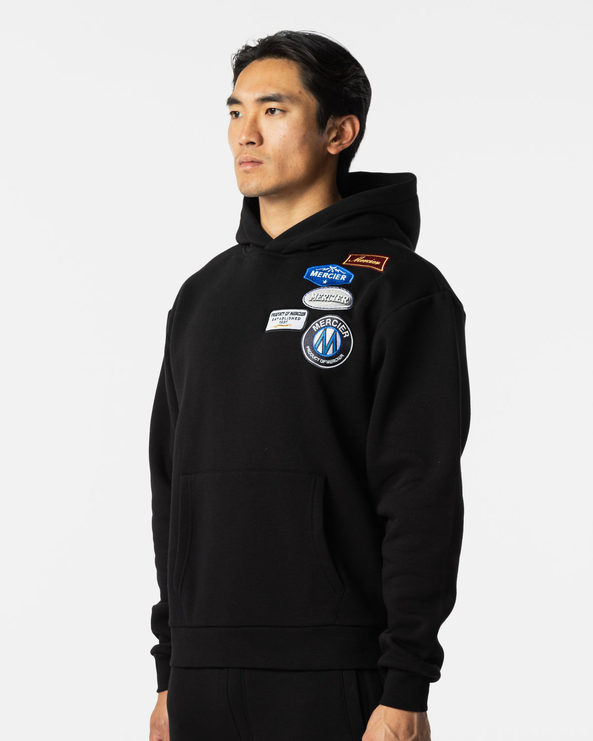 Relaxed OG Badge Hoodie Black, image 3
