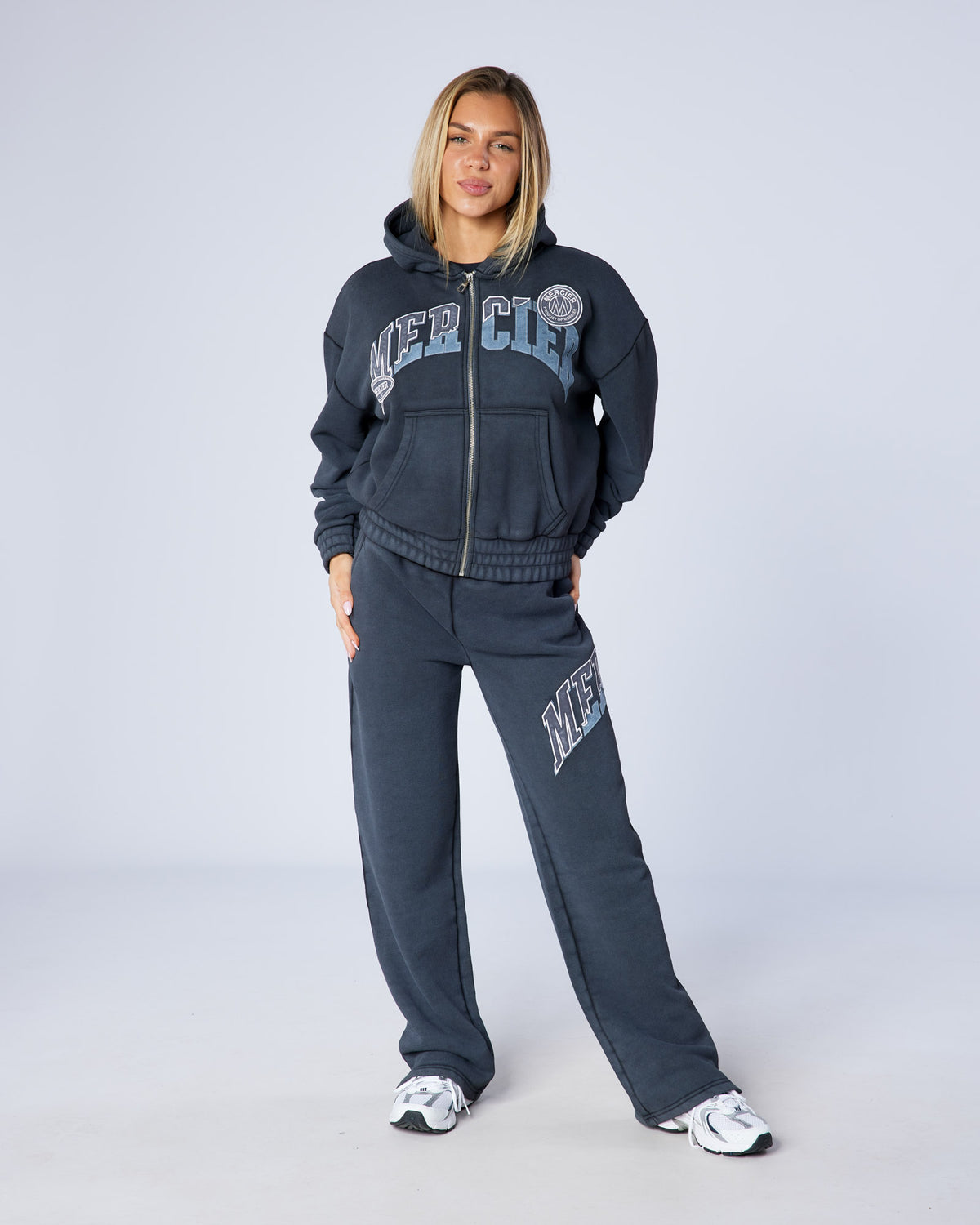 Women's Shatter zip up Washed Black, image 2