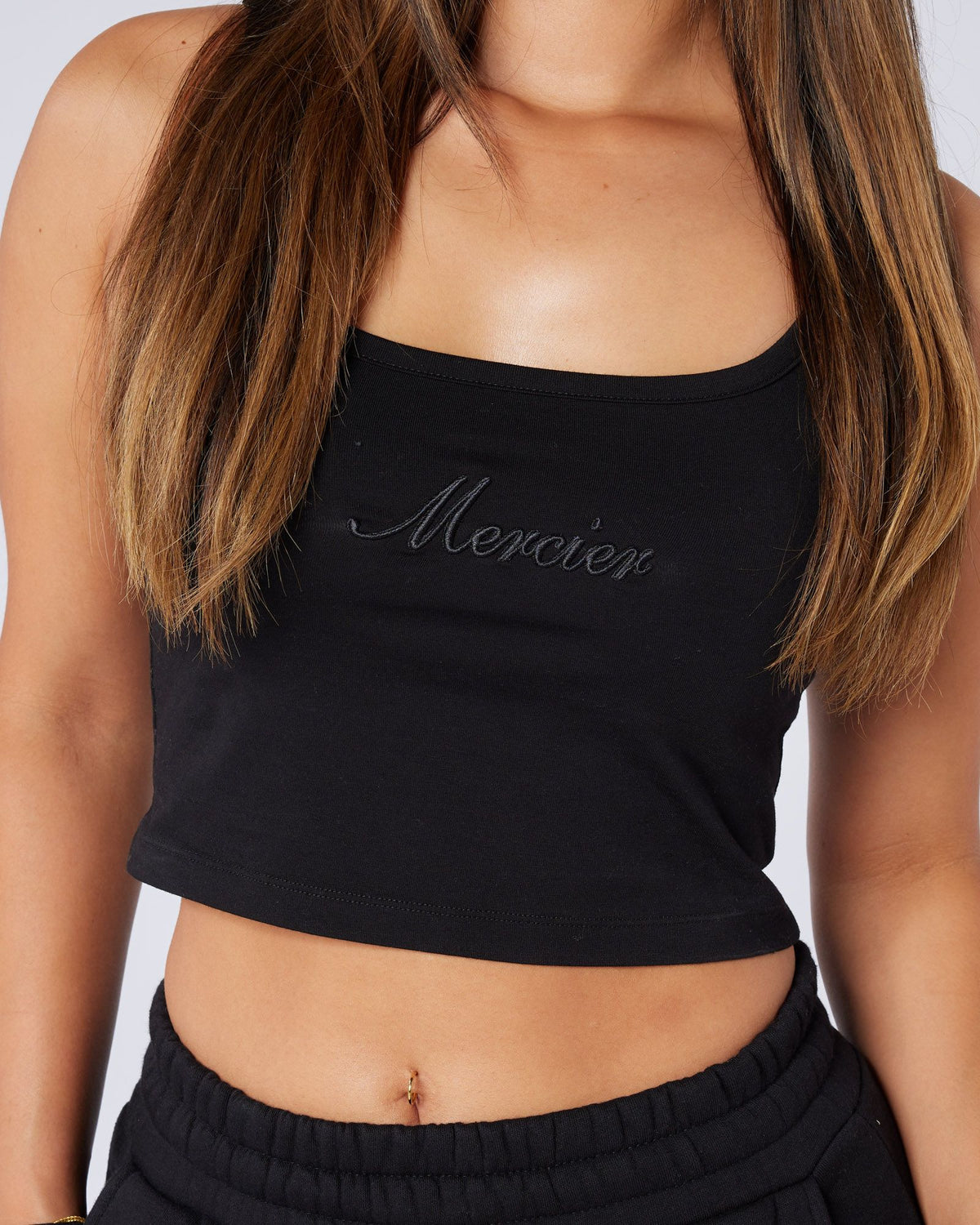 Womens Authenticity Strap Vest Black, image 1