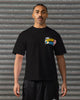 Pin Up Badge Tshirt Black