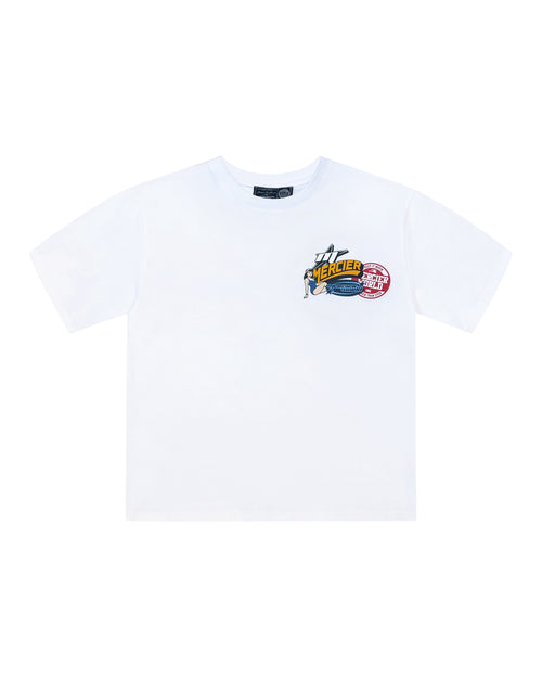 Pin Up Badge Tshirt White