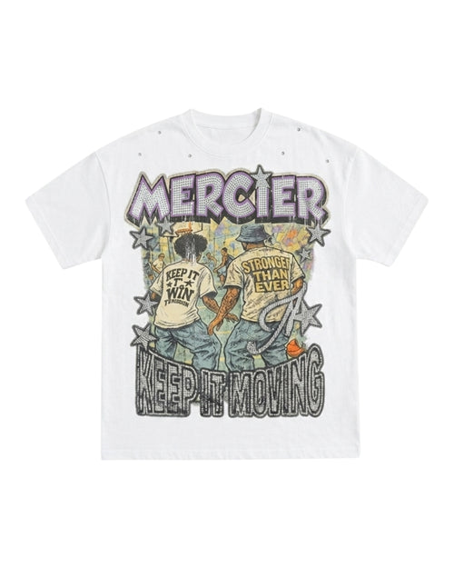 Diamante Ballers Tshirt Vintage White