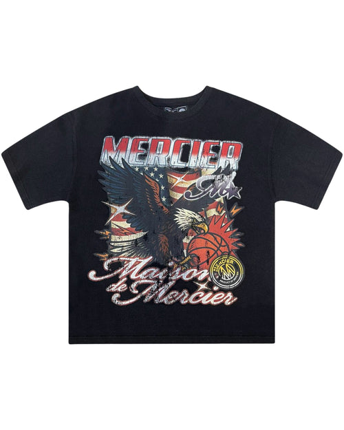 Mercier Eagle Waffle Tshirt Black
