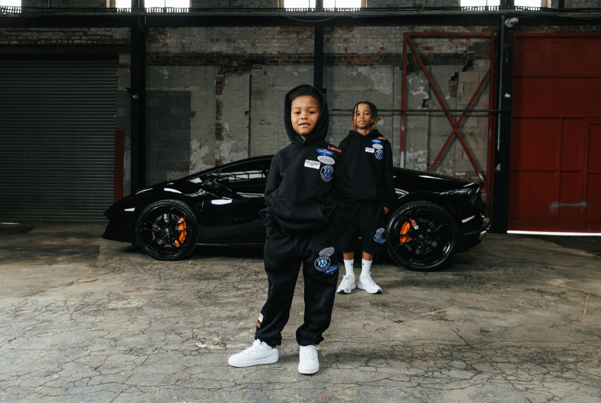 Mercier hoodie and shorts, shot in the Hollywood Hills