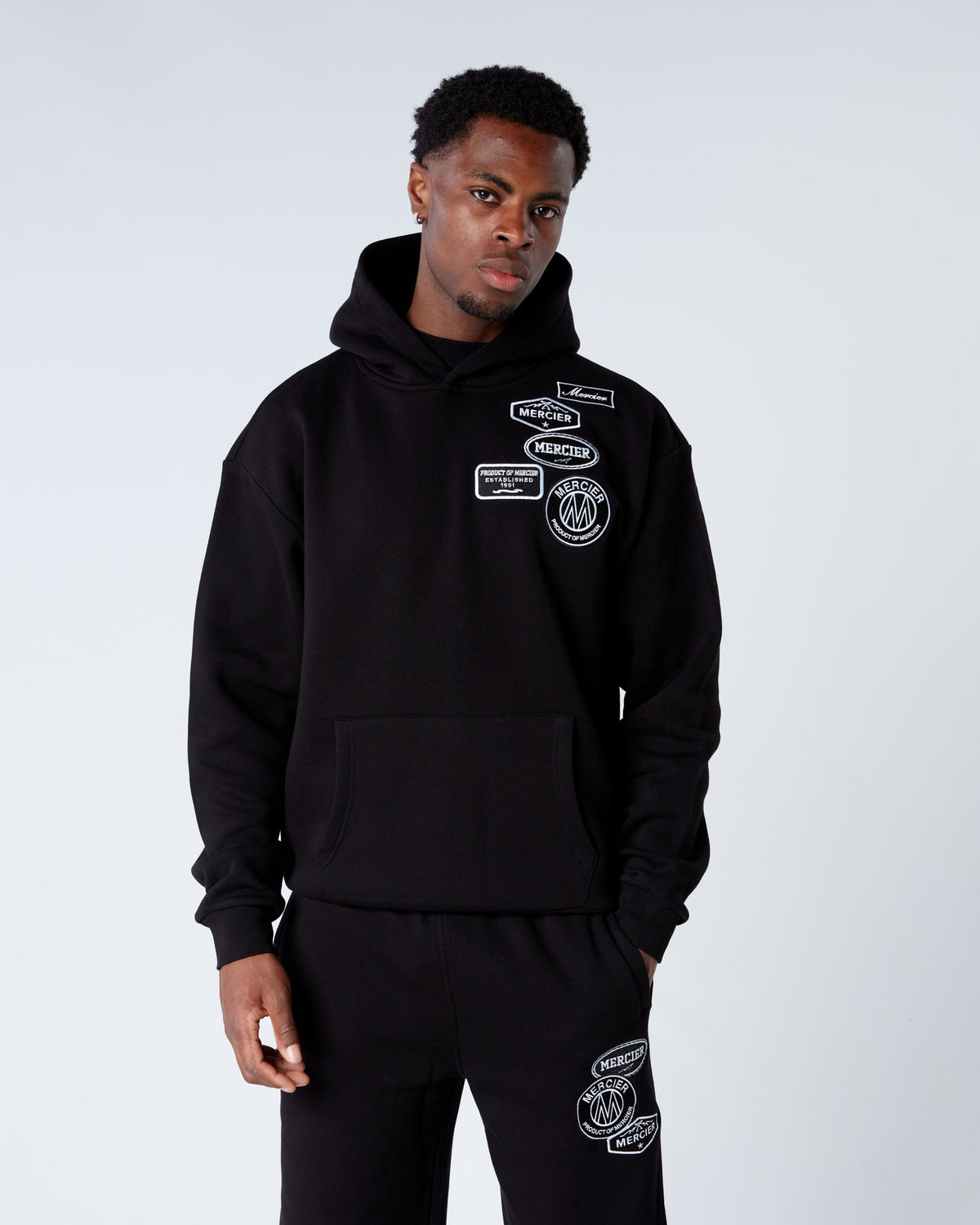 Relaxed OG Mono Hoodie Black, image 1