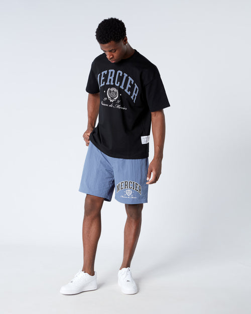Maison Triple Stitch Tshirt Black