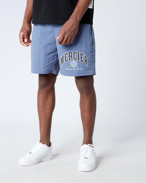 Maison Triple Stitch Shorts Blue