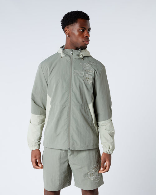 Angle Badge Windbreaker Sage
