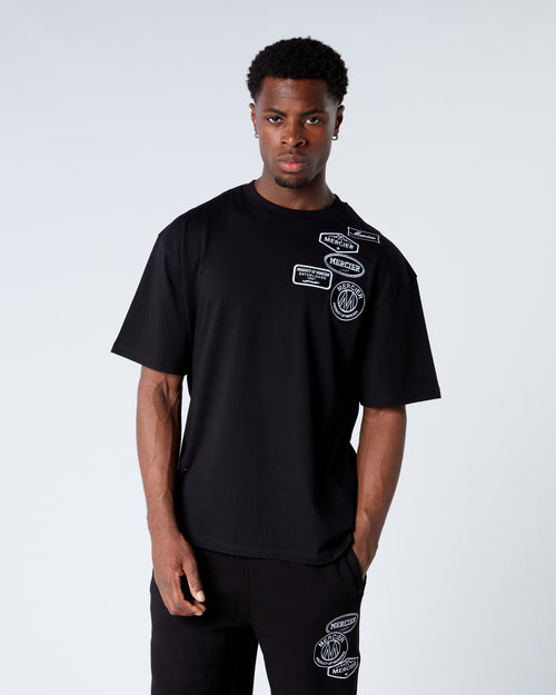 Mono Badge Relaxed Tshirt Black