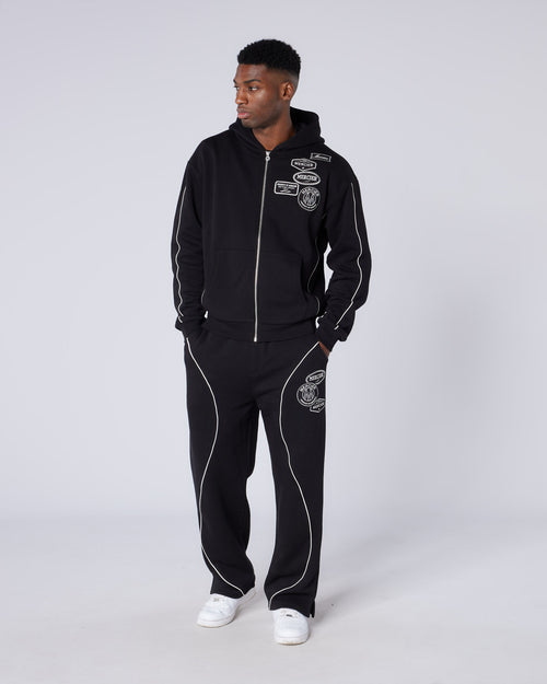 New Wave OG Badge Zip hoodie Black