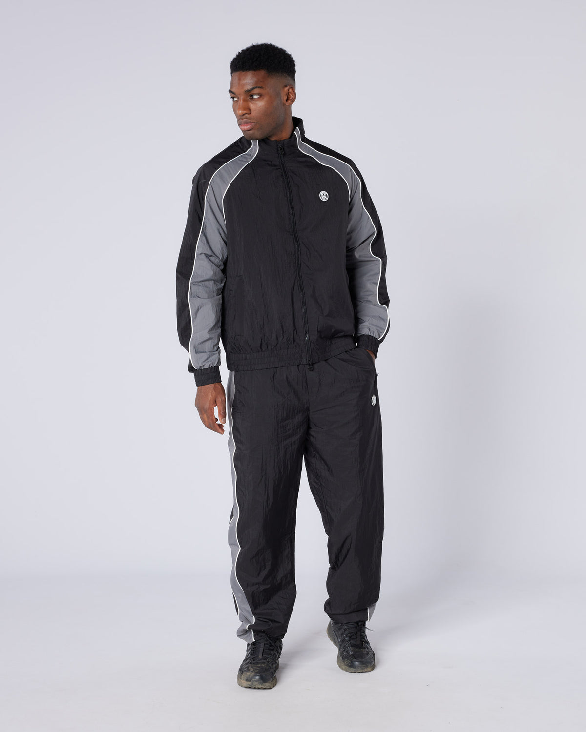 Homerun Track Top Black Grey, image 2