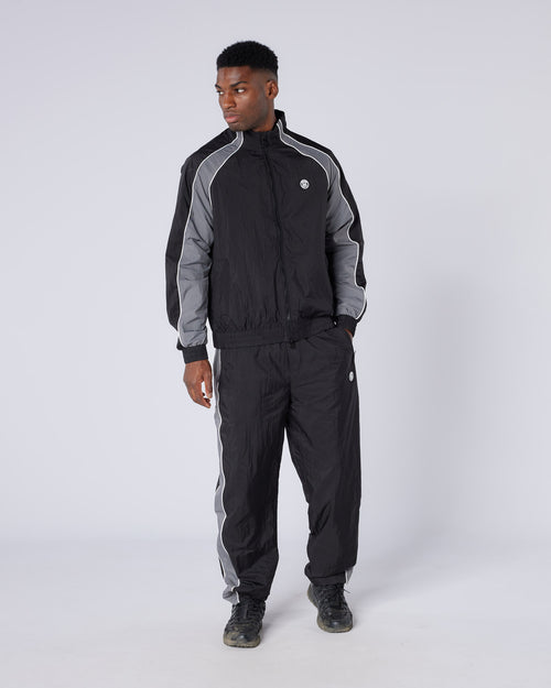 Homerun Track Top Black Grey