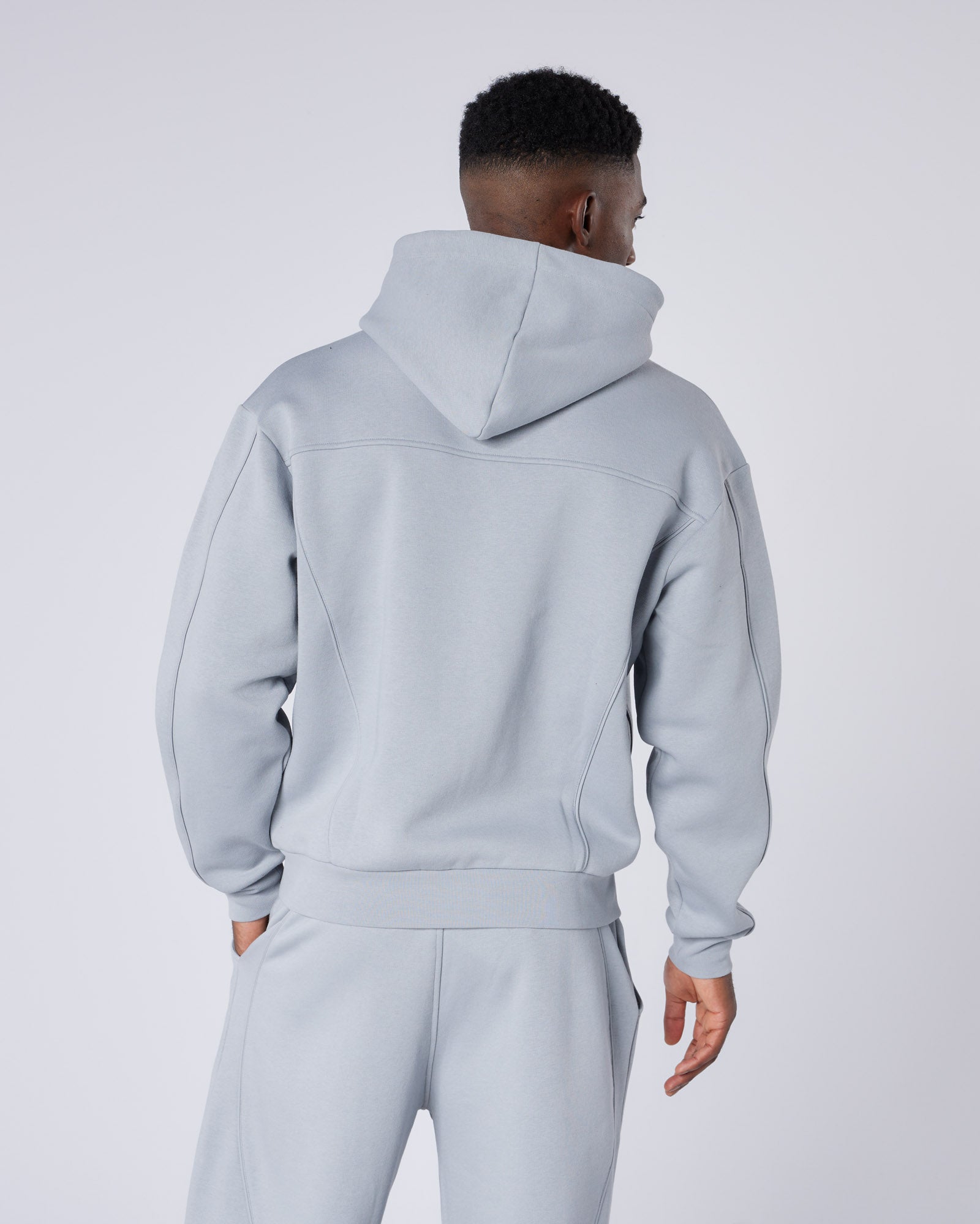 Mercier New Wave Badge Hoodie Grey – MERCIER