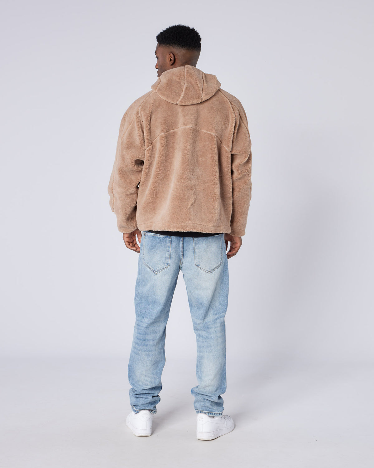 Tapered Washed Denim Jeans, image 6