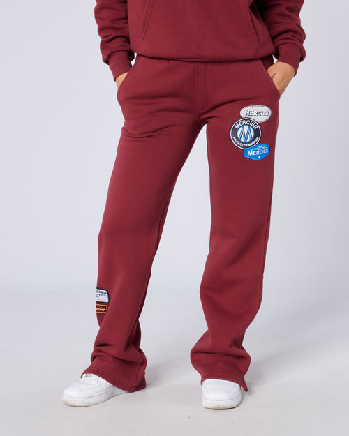 Womens Relaxed OG Badge Jogger Cabernet