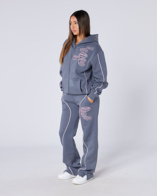Womens New Wave Badge Jogger Grey