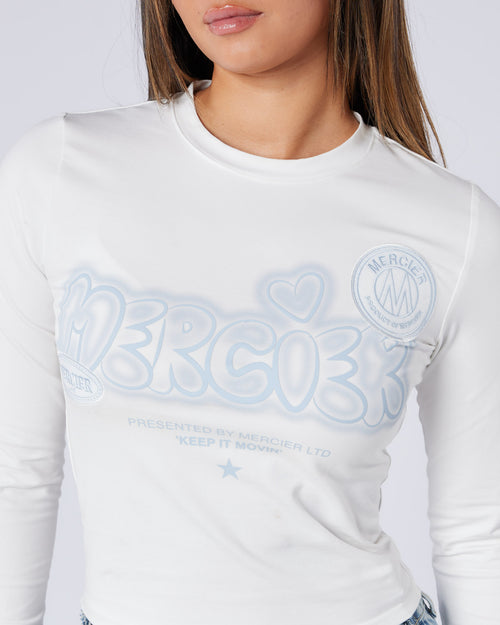 Womens Long Sleeve Fantasy T-shirt White