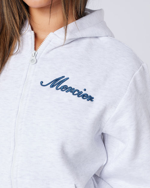 Womens Authenticity Zip Hoodie Grey