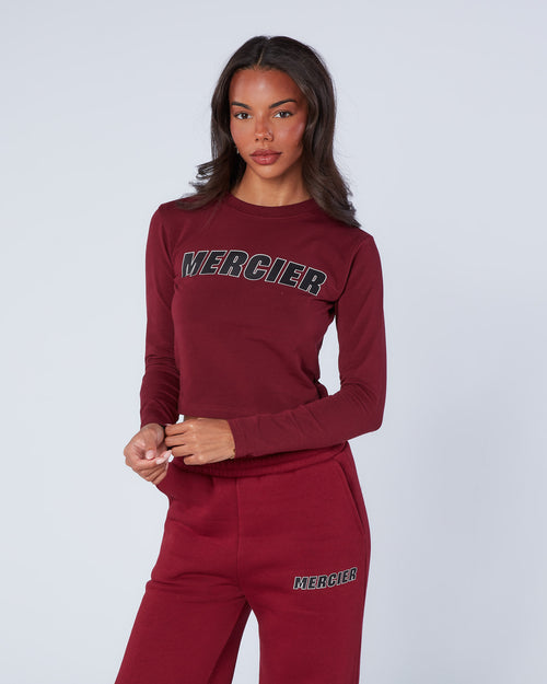 Womens Player LS Tee Maroon