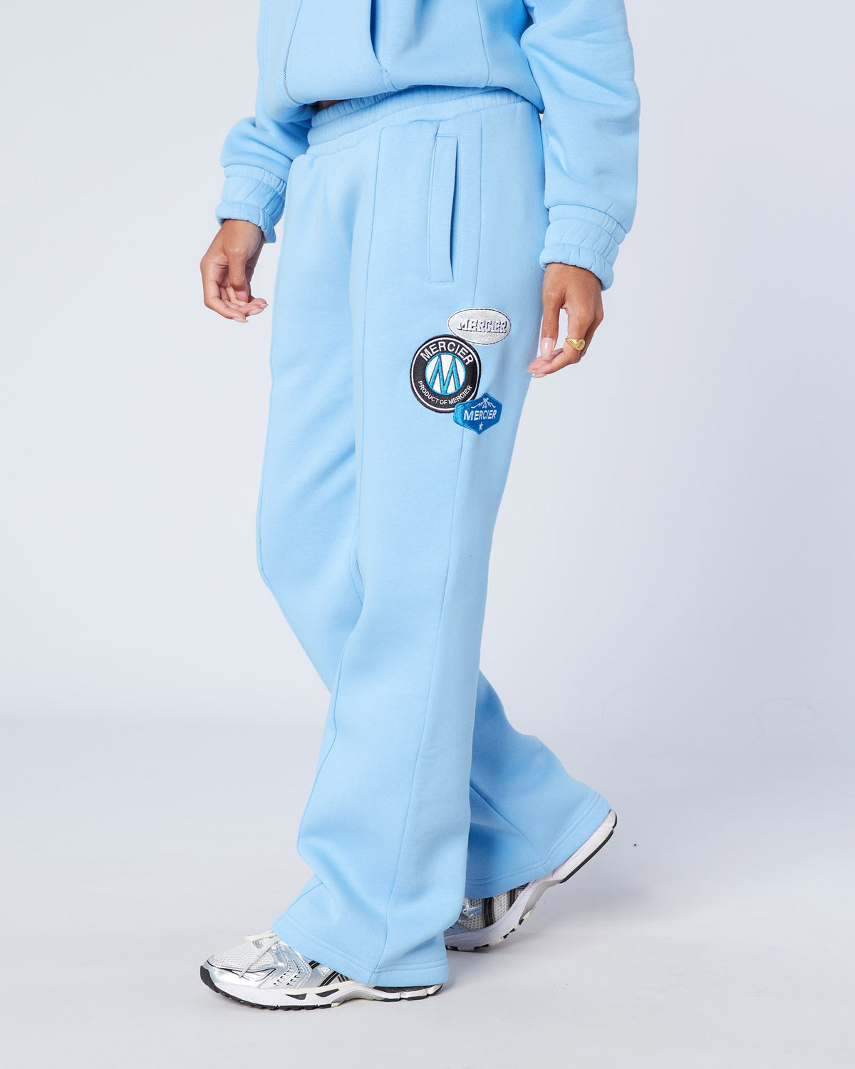 بنطال رياضي OG Pintuck للنساء باللون الأزرق, image 1
