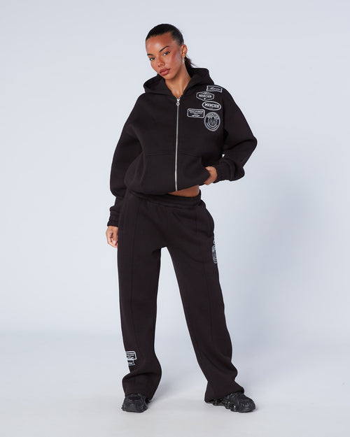 Womens Mono OG Pintuck Joggers Black