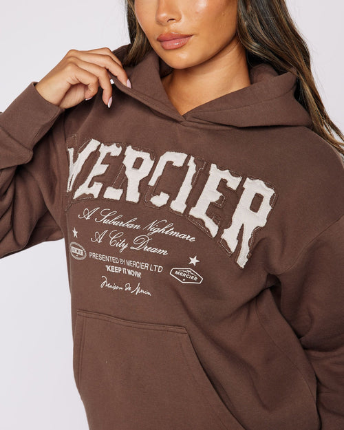 Womens City Dreams Hoodie Brown