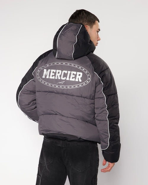 Drifter Panel Puffer Jacket Black