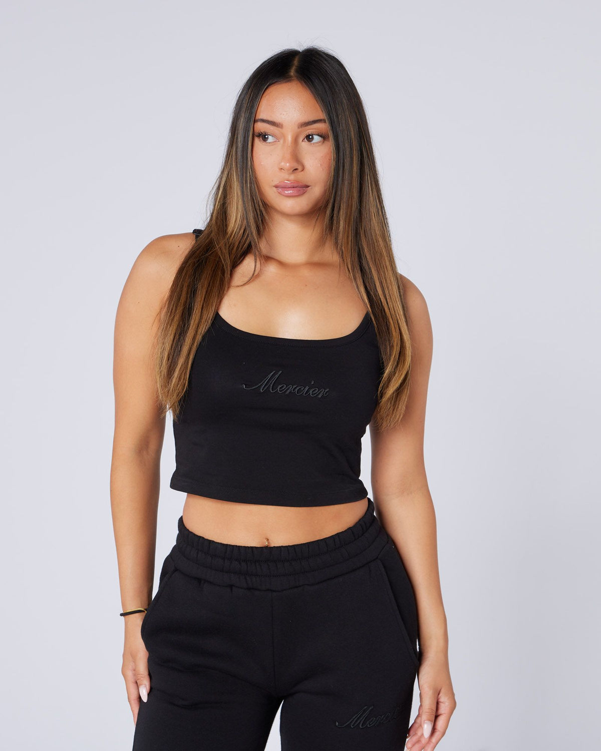 Womens Authenticity Strap Vest Black, image 2