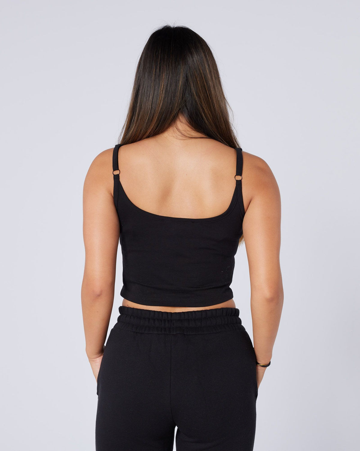 Womens Authenticity Strap Vest Black, image 4