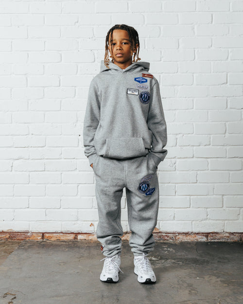 Junior OG Badge Hoodie Grey