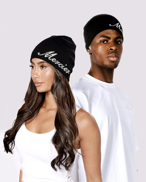 Mercier Script Beanie Black
