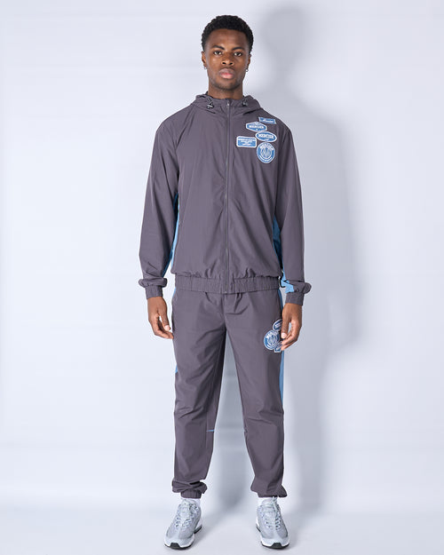 Contrast Badge Pant Slate Flint