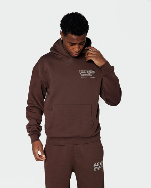 Caruso 2.0 Relaxed Hoodie Chocolate